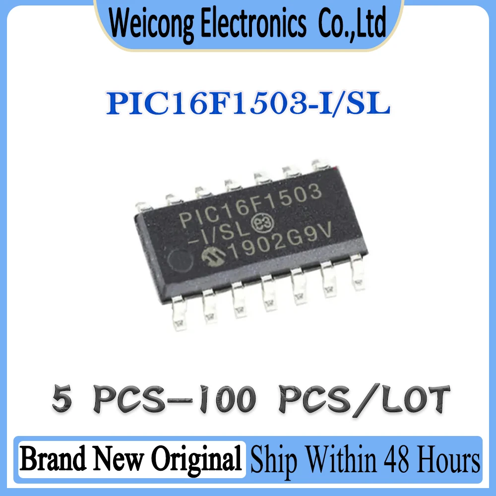 New Original PIC16F1503-I/SL PIC16F1503-I PIC16F1503 PIC16F150 PIC16F15 PIC16F1 PIC16F PIC16 PIC IC MCU Chip SOP-14