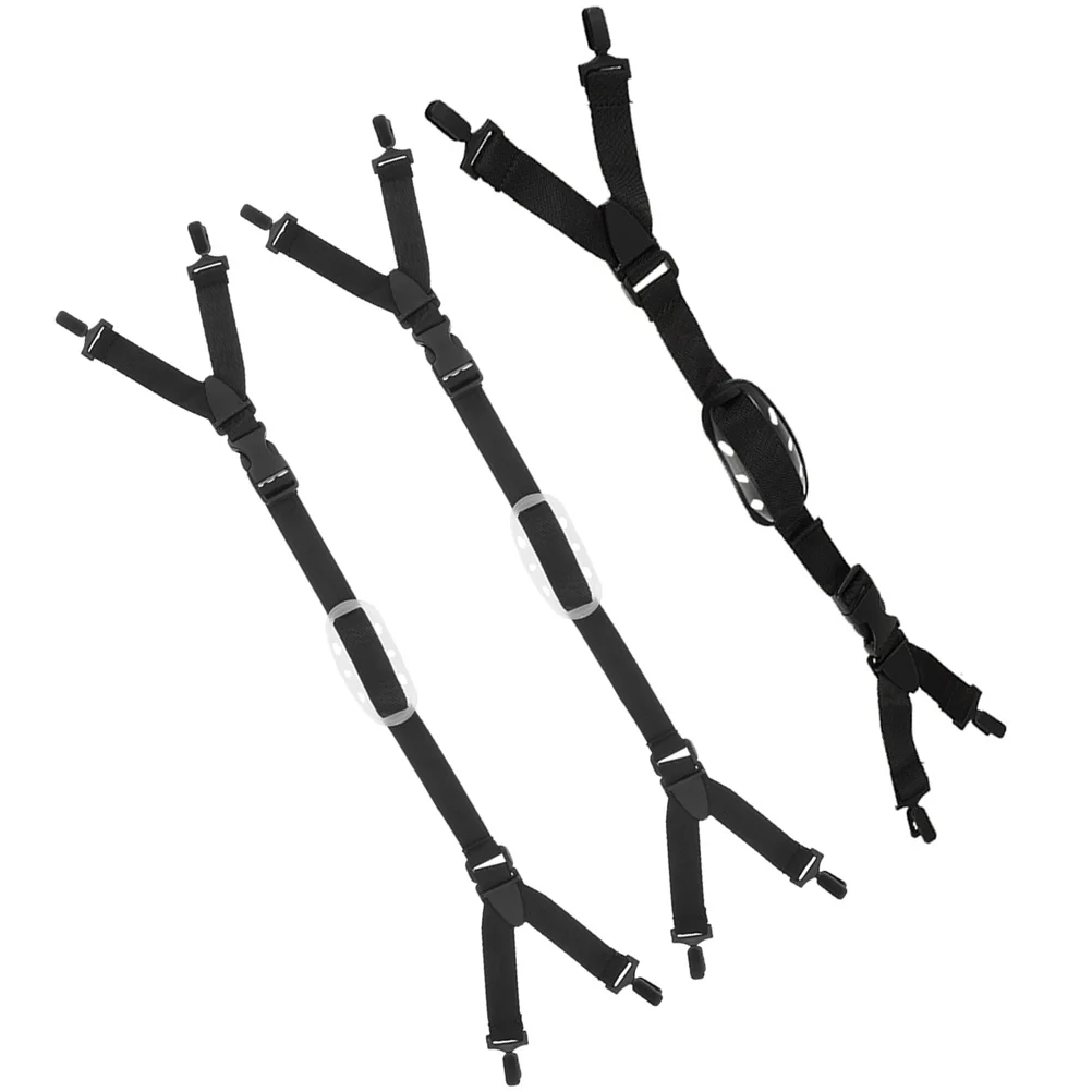 

3 Pcs Protection Strap Football Hard Hat Liner Polyester Adjustable Chin Belt