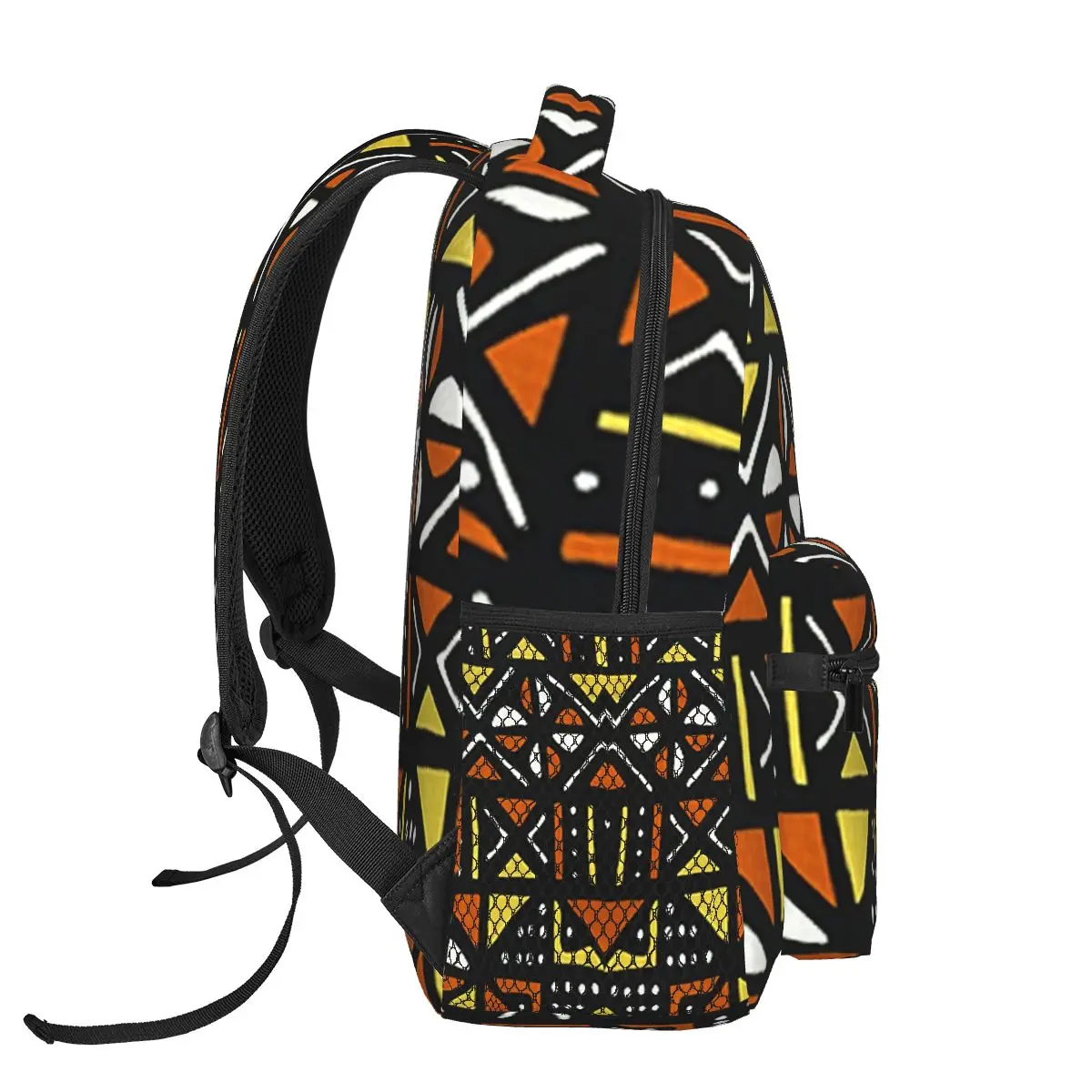 African Bogolan Mudcloth Backpacks Boys Girls Bookbag Students School Bags Cartoon Laptop Rucksack Shoulder Bag Large Capacity