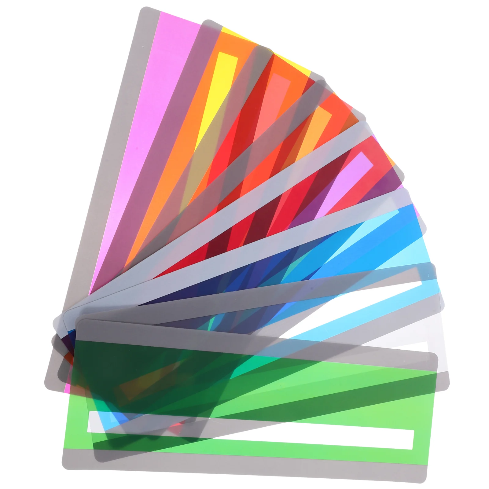 8 Pcs Guided Reading Bookmarks Household Strips Highlighters Markers Tracking Rulers for Bright