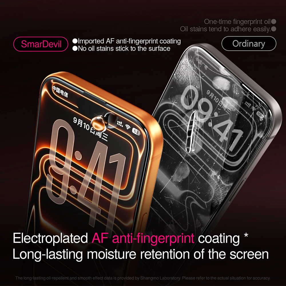 SmartDevil King Qilin HD Tempered Glass for iPhone 18 Pro Max 18 Pro 17 Pro 16 15 Screen Protector Anti-scratch SmartPull Box