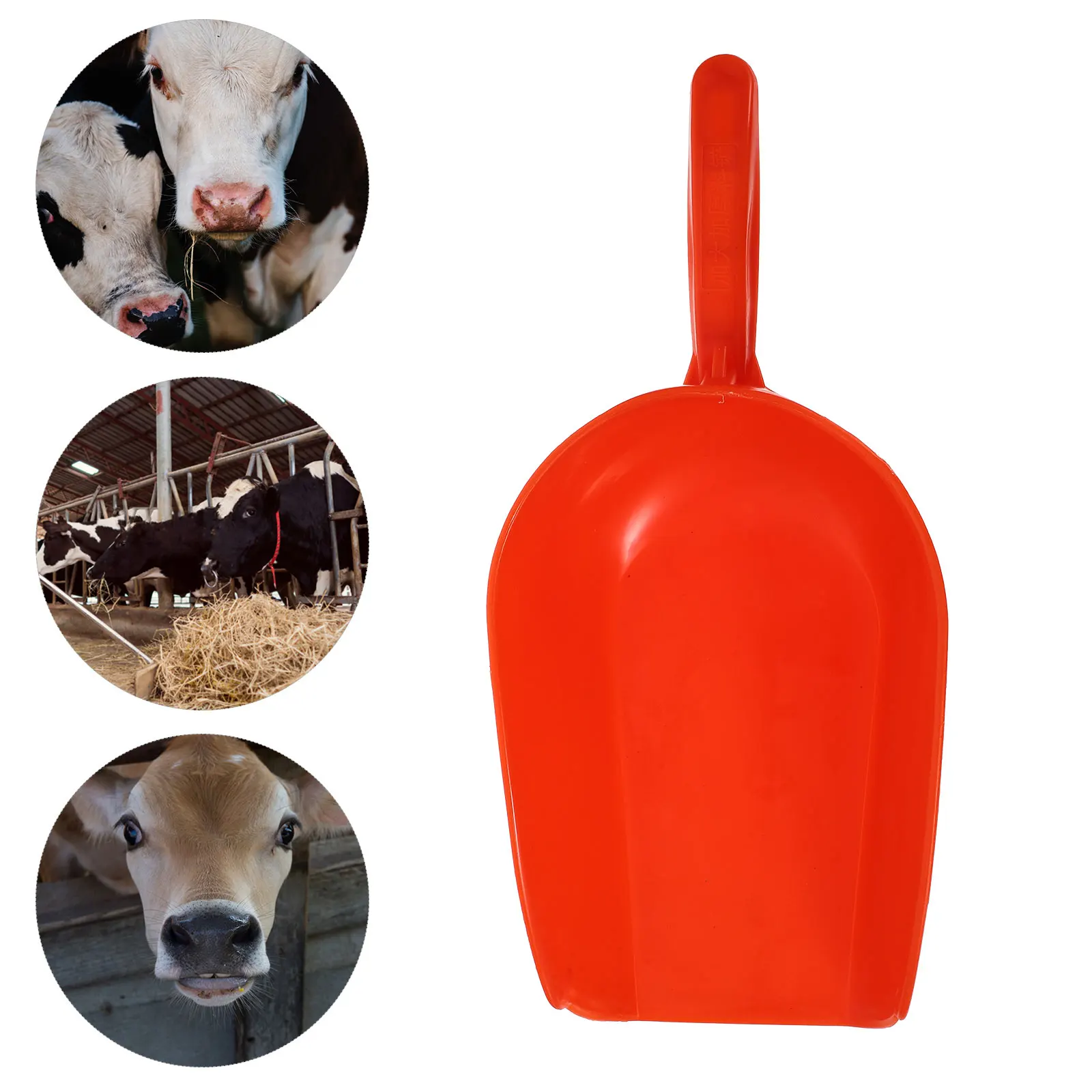 

Large Capacity Feed Scoop Plastic Shovel for Farm Poultry Lightweight Portable Reusable Easy Clean Durable Tool