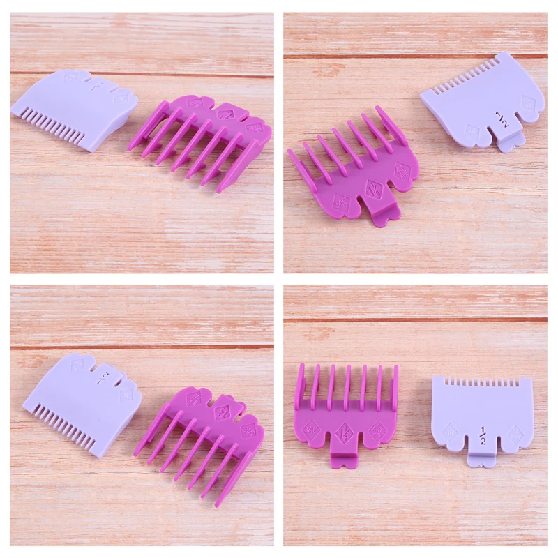 2Pcs/Set Hair Clipper Guide Comb Beard Trimmer Comb Trimmer Head Shaver Comb Replacement Clipper Blade Cutter Sleeve