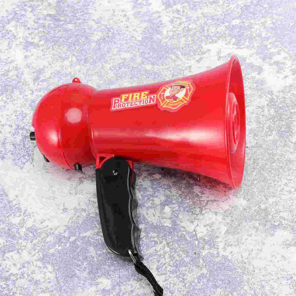 Megaphone Speaker with Mic Toys for Kids Fire Fighter's Child Cosplay Children’s