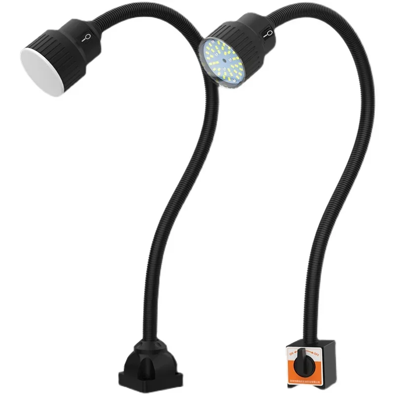 5W/10W/12W Led Machine Tool Work Light Strong Magnetic Flexiable Gooseneck Machine Equipment Clip Lathe Work Table Lamp 24/220V