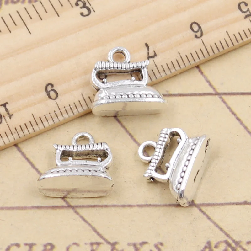 10pcs Charms Tailor Iron 13x14x7mm Tibetan Silver Color Pendants Antique Jewelry Making DIY Handmade Craft