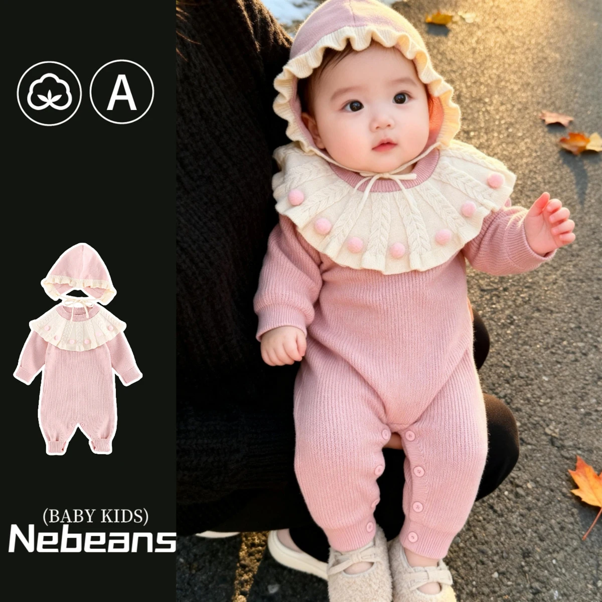 

2026 комбинезоны для новорожденных девочек, 2 шт., вязаные комбинезоны для маленьких девочек, детские боди для маленьких девочек, комбинезоны для маленьких девочек + шапка, наряд