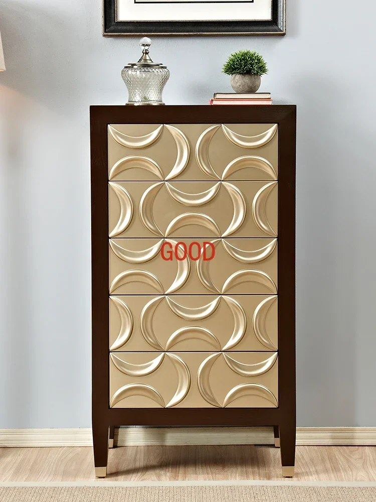 신고전주의 미국 거실 가슴 단단한 나무 입체 조각