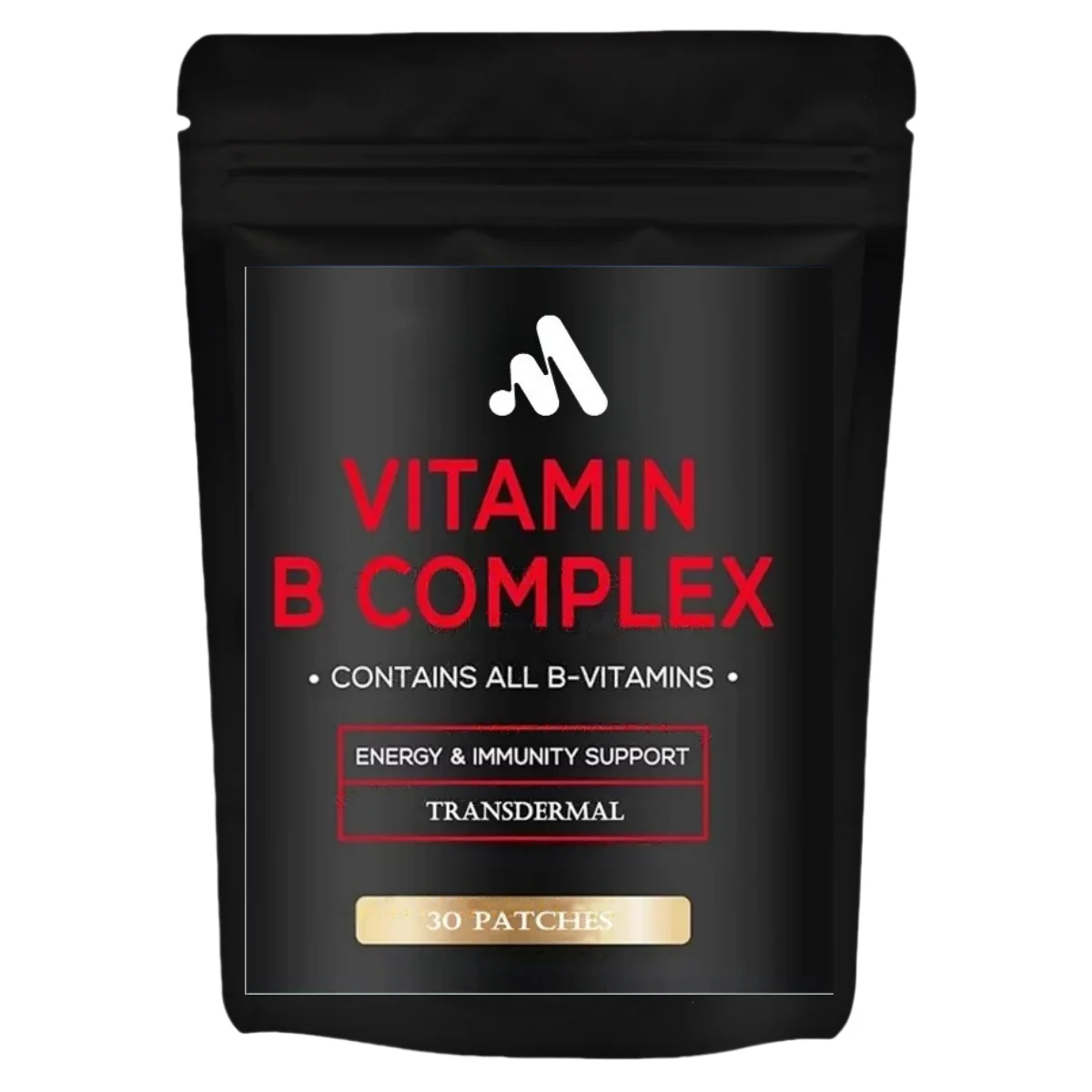 

30 Patches Vitamin B Complex Transdermal Patches For Women & Men For Energy, Immunity And Mood Support