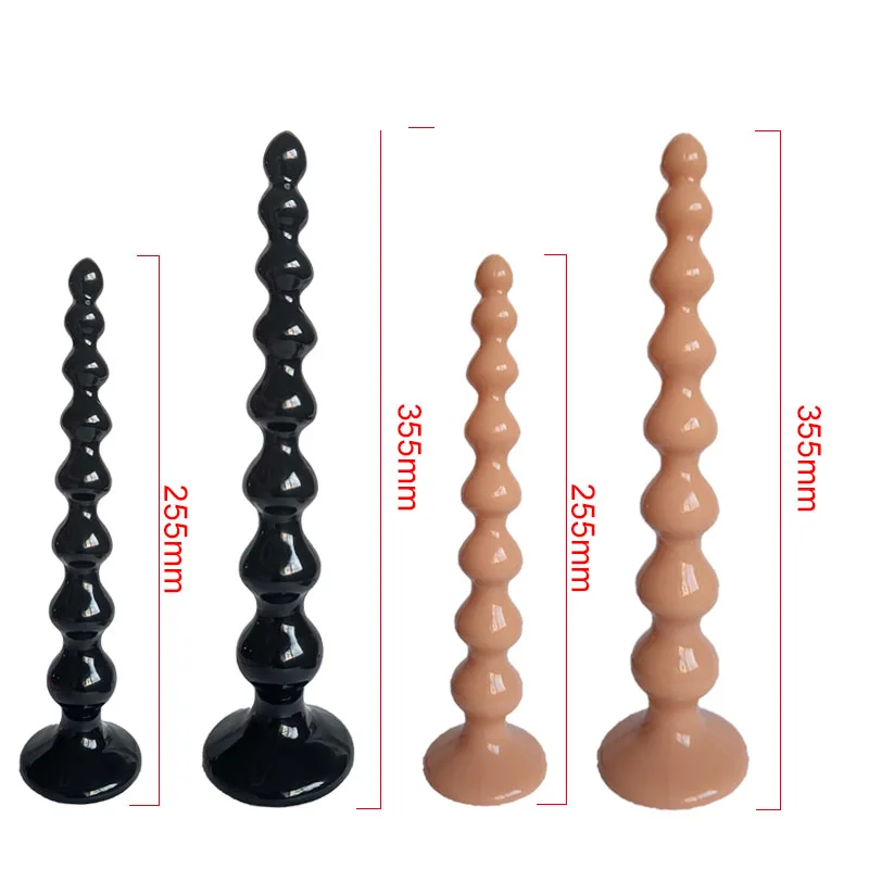 Bolas de cuentas anales largas para hombres y mujeres, tapón Anal grande, Butt Plug grande, Juguetes sexuales eróticos, dilatador Gay, masajeador de