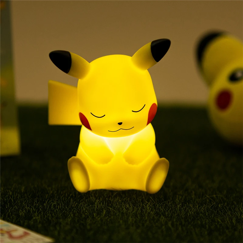 Genuine Pokemon Pikachu Snorlax Ditto Eevee Cute Cartoon Creative Night Light Gift for Children's Sleeping Light