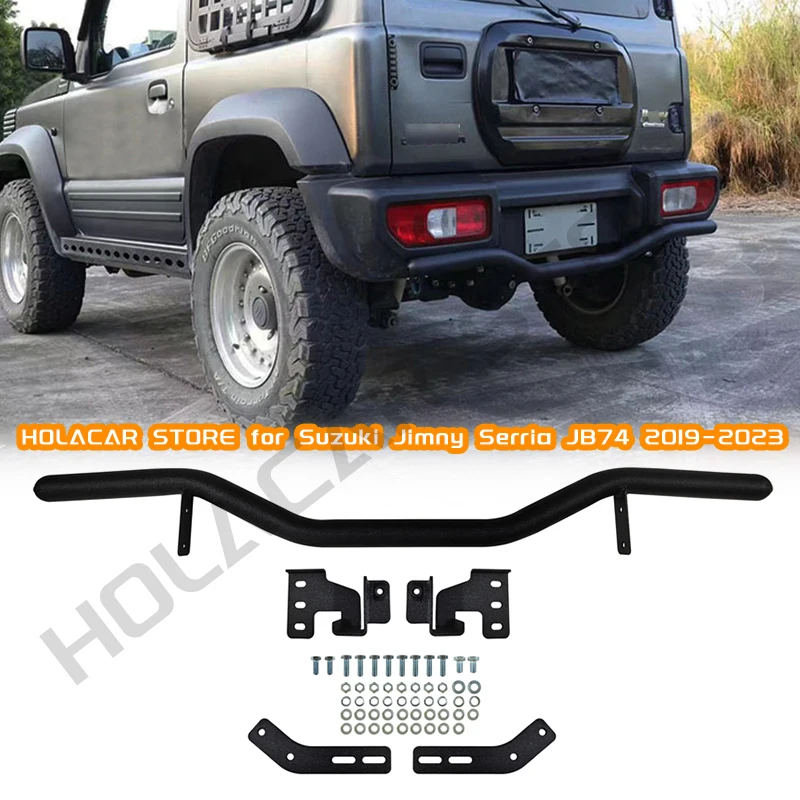 Steel Rear Bumper for Suzuki Jimny Sierra JB74 JB74w JB64 JB64W 2018 2019 2020 2021 2022 2023 New Jimny Rear Bumper Bar