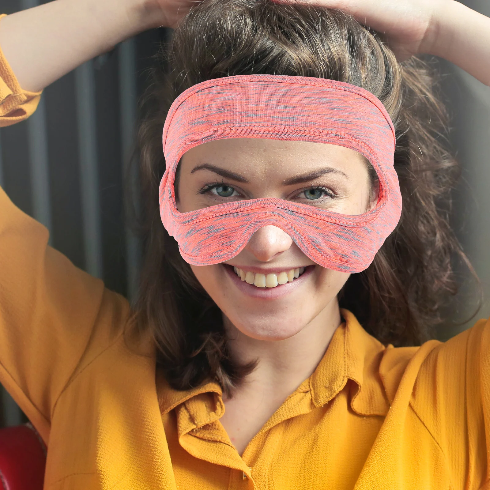 غطاء قناع العين لسماعات الواقع الافتراضي سهل التخزين والحمل في أي وقت وفي أي مكان، غطاء قناع العين سريع الجفاف