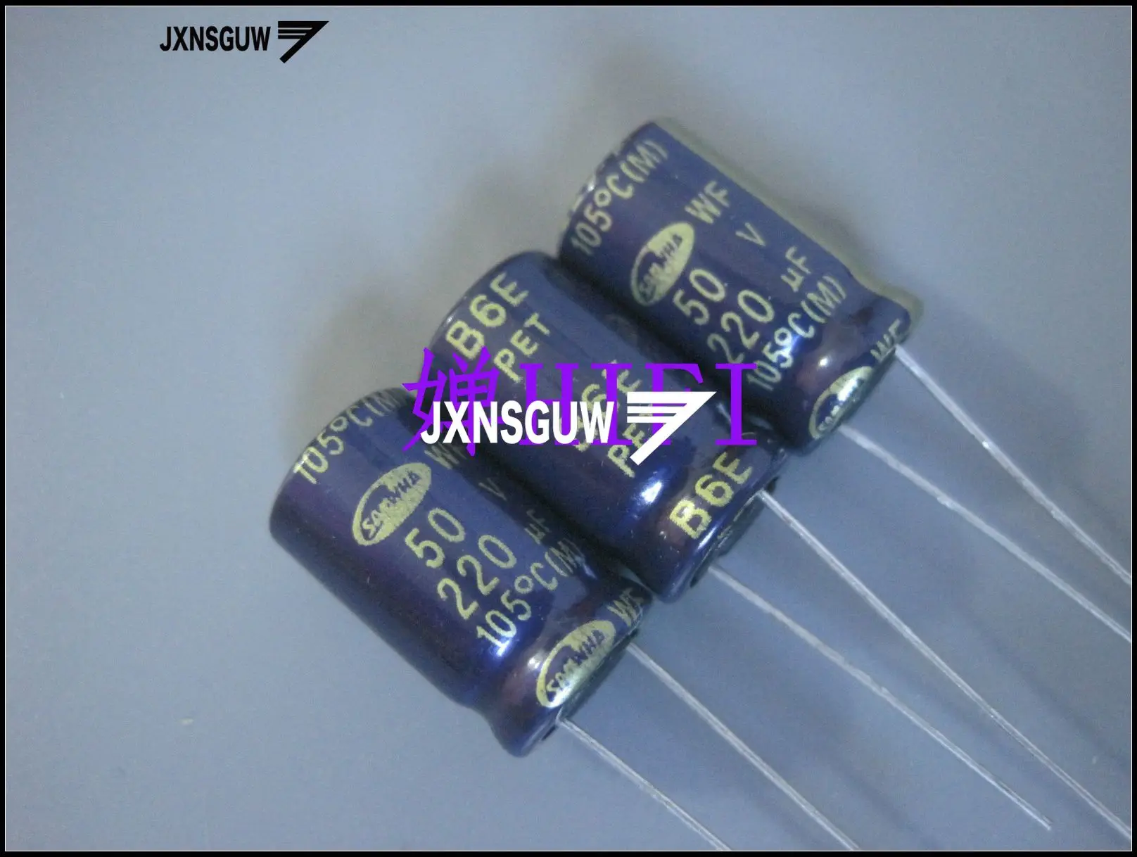 

20PCS Original SAMWHA WF 50V220UF 10X16MM Blue gold Aluminum electrolytic capacitors 220uF/50v 105 degrees 220UF 50V