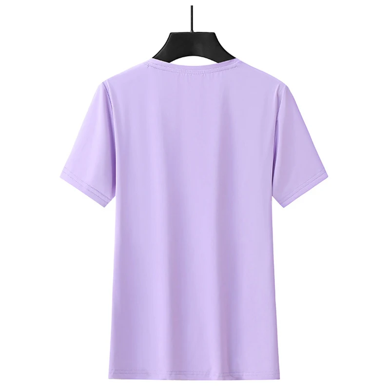 تي شيرت رياضي نسائي من Queshark سريع الجفاف من الحرير الجليدي 88% نايلون للصالة الرياضية واليوجا والتمارين الرياضية والتنزه سيرًا على الأقدام وركوب الدراجات واللياقة البدنية (M-5XL)