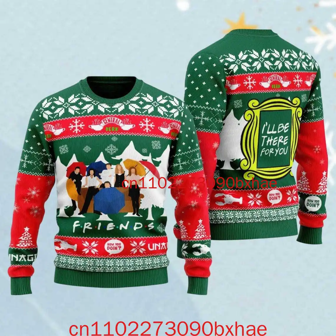 

May Your Christmas Be Golden Ugly Sweater Movie TV Series Свитер Рождественский уродливый свитер Золотой рождественский свитер для девочек Новый