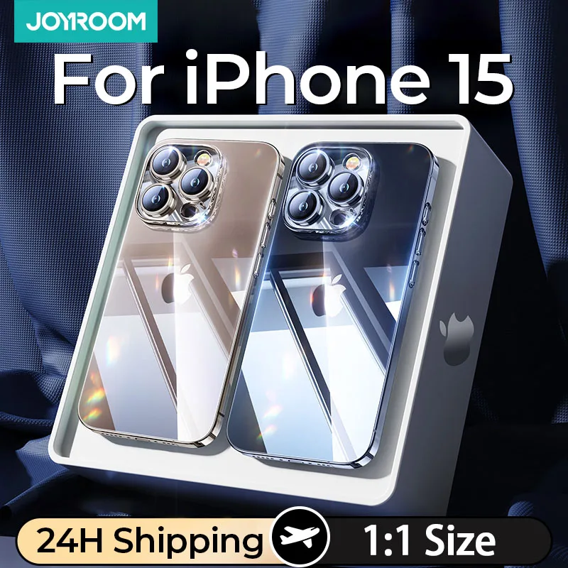 

Joyroom Plating Case For iPhone 15 14 13 Pro Max Soft TPU Lens Protection Anti-fall Cover For iPhone 15 Pro Max Shockproof Case