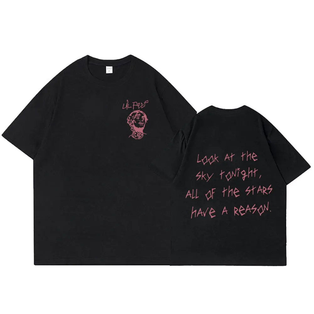 Rapper Lil Peep Tour Concert Graphic T Shirt Men's Women Fashion Hip Hop Short Sleeve T-shirt Cotton Casual Oversized T-shirts