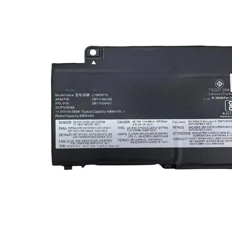 for ThinkPad P14s Gen 6 Battery L23M3P74 L23C3P75 Replacement Laptop Internal Rechargeable Li-ion Power Pack