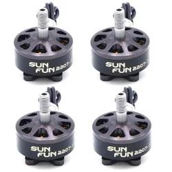 1 / 2 / 4 sztuk SUN FUN 2207 1750KV 2450KV 2750KV CW wątek FPV wyścigi bezszczotkowy silnik dla zdalnie sterowany dron Quadcopter części zamiennych