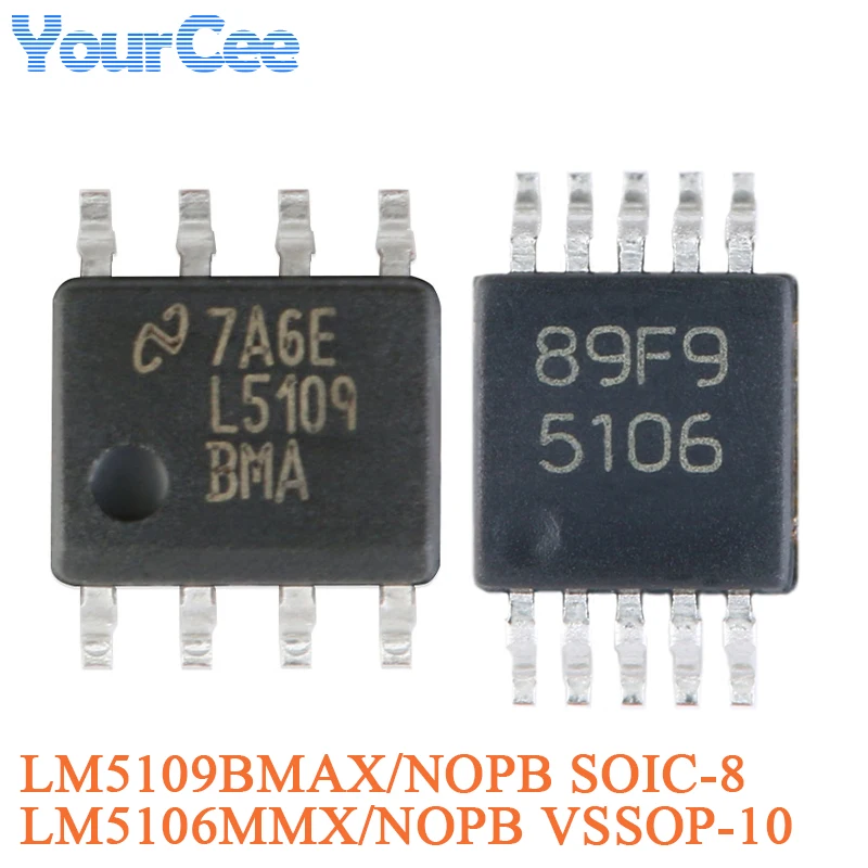 10pcs/5pcs LM5109 LM5109BMAX/NOPB SOIC-8 High Voltage 1A Peak Half-bridge Gate Driver IC Chip Integrated Circuit