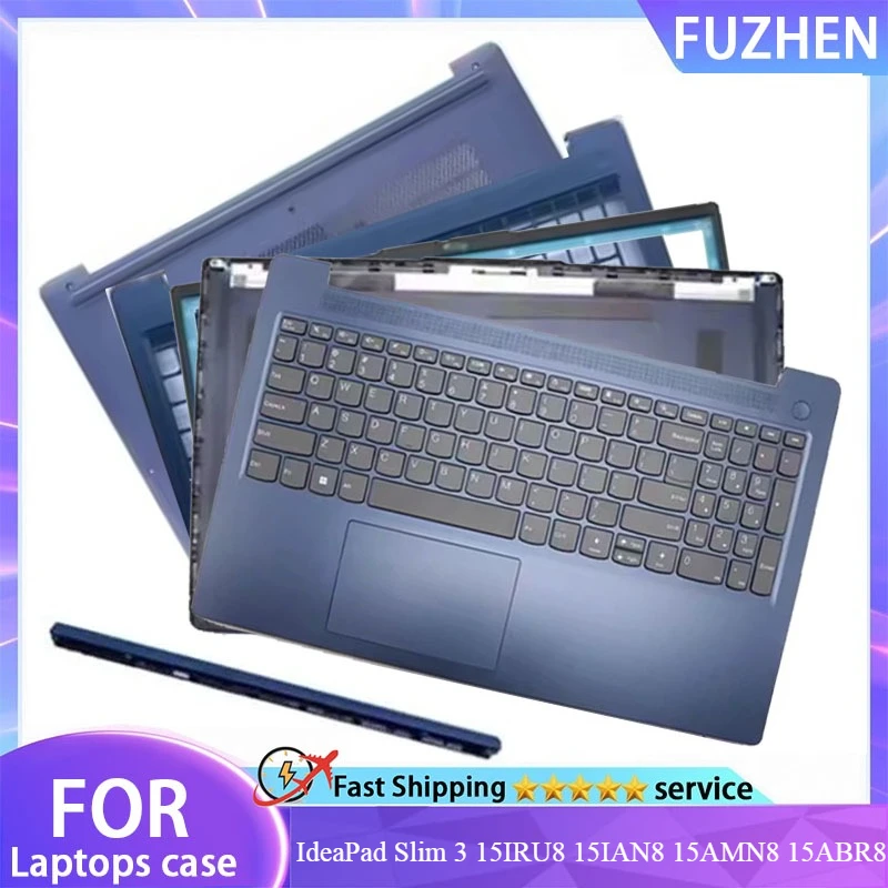 

New For IdeaPad Slim 3 15IRU8 15IAN8 15AMN8 15ABR8 Laptop LCD Back Top Cover Front Bezel Upper Case Lower Bottom Cover keyboard