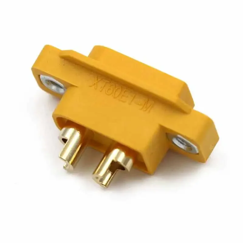 

20A XT60E Connector with M2.5 Nut 3.5mm Gold-plated Aircraft Model Plug for RC Model Multicopter XT60 Male Panel Socket