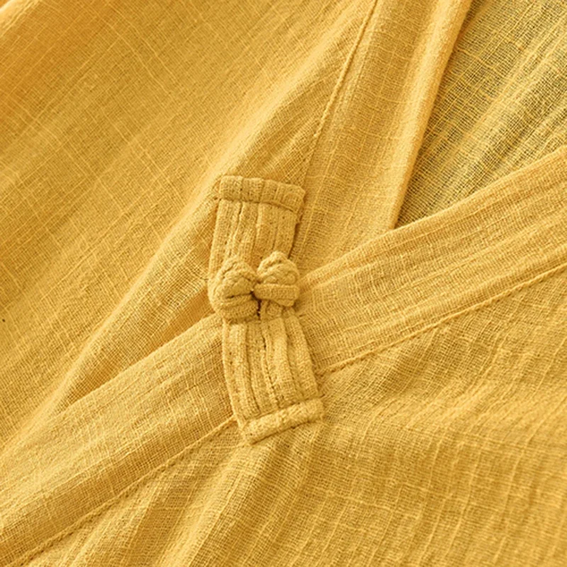 Pop Long Sleeve Vintage Clothes Blouses And Shirts Oversized Women Clothing Cotton And Linen T-shirt Loose Comfortable Overcoa