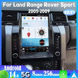 Android15 For Land Range Rover Sport 2005-2009 Car Radio Automobile Multimedia Car Play Auto Bluetooth Stereo GPS 5G Tesla Style