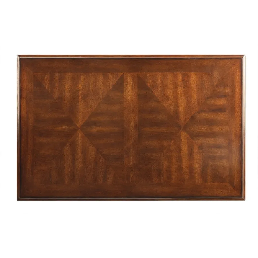 طاولة قهوة من خشب الجوز 4 أدراج مع رف واحد #6