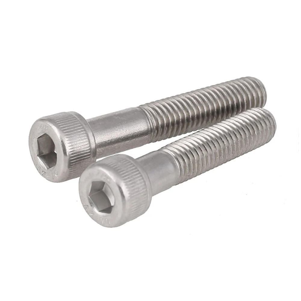 DIN912 8 # -32 إلى 5/8-11 UNC SUS304 A2 سداسية من الفولاذ المقاوم للصدأ المقبس مخرش غطاء رأس الترباس مفتاح ألين مسامير موضوع جزئي