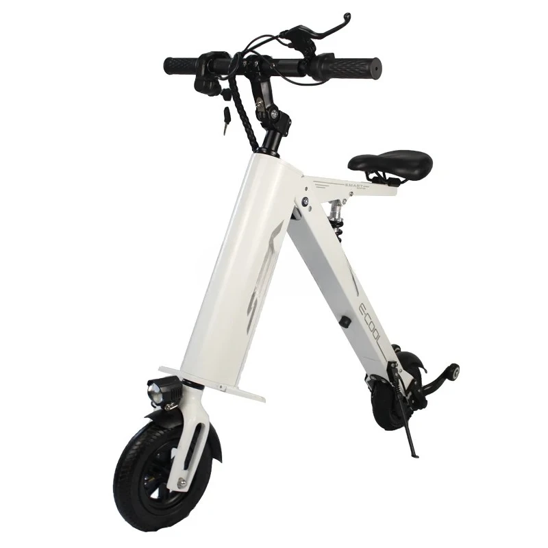 JJPortable Folding Small Tram, Ultra-light Lithium Battery Adult Two-wheeled Scooter