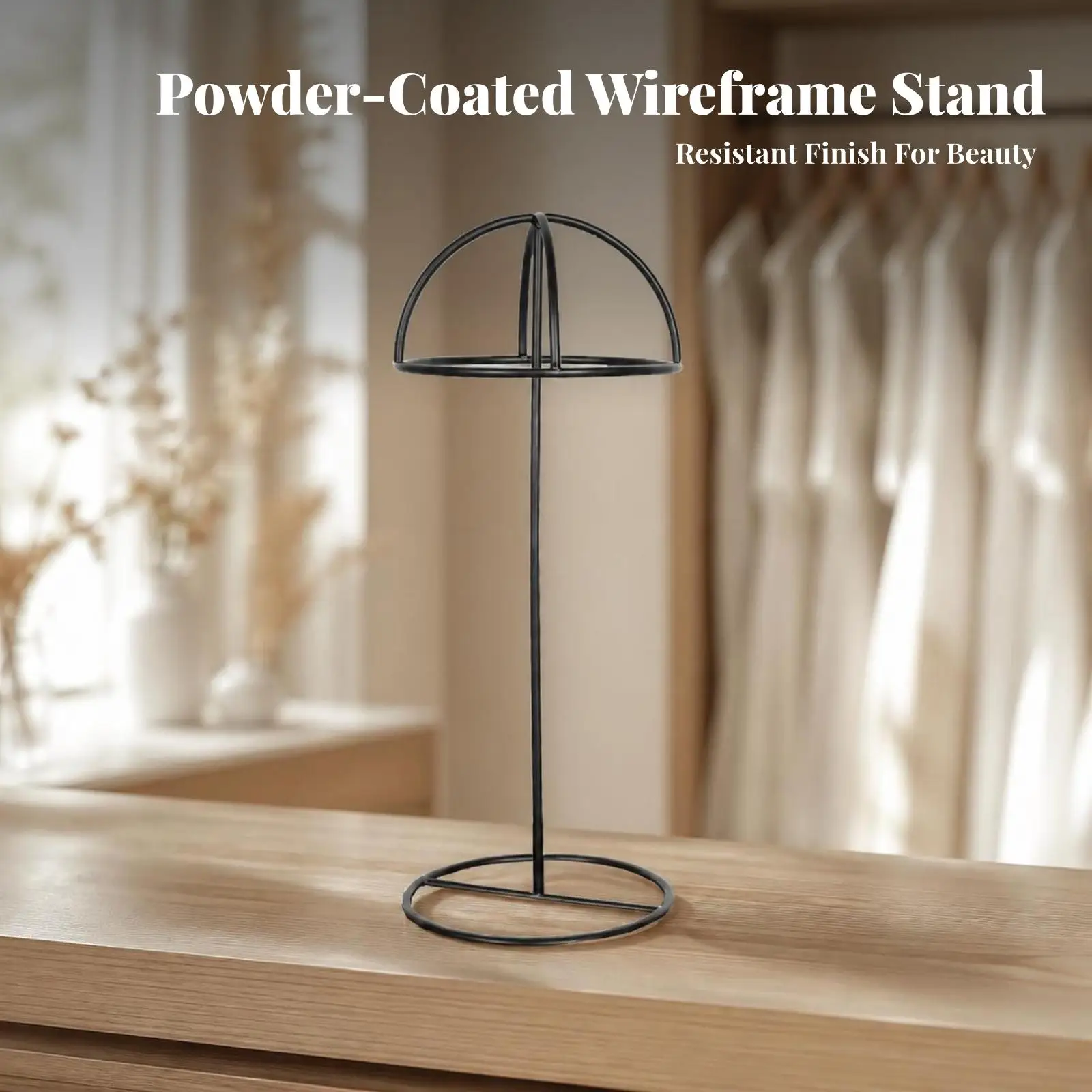 Elegant Crown Display Stand for Jewelry Set Metal Tiara Rack for Bridal Headwear Photography Decor