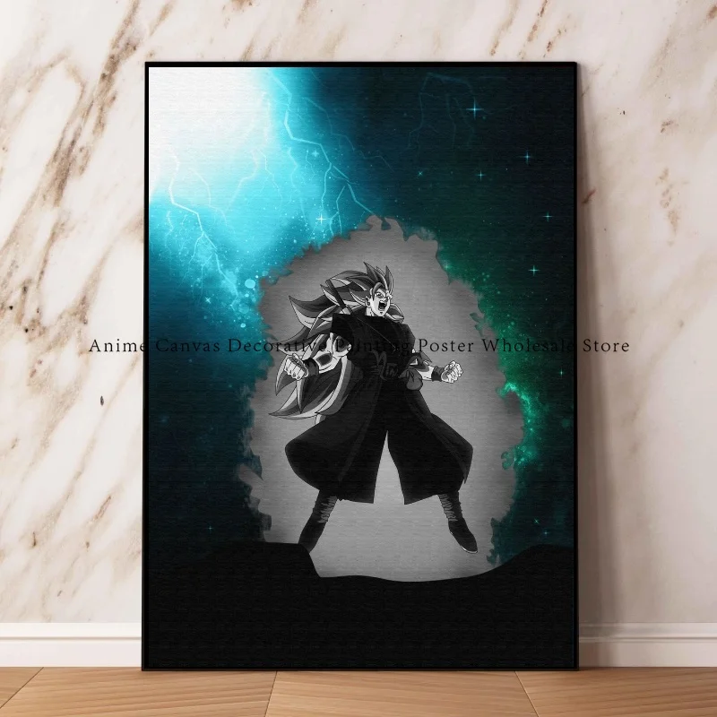 Decorazione della casa Poster e pittura Dragon Ball Goku Vegeta Anime adesivi murali di alta qualità soggiorno moderno pittura classica