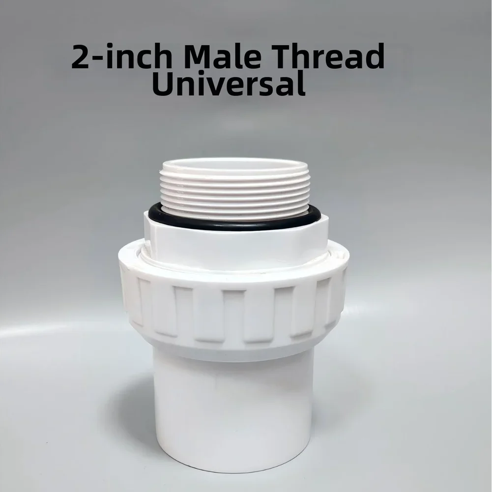 

For Pool Maintenance PVC Pool Connector Efficient Pool Maintenance Connector Pool Equipment Pool Pump Fitting PVC Construction