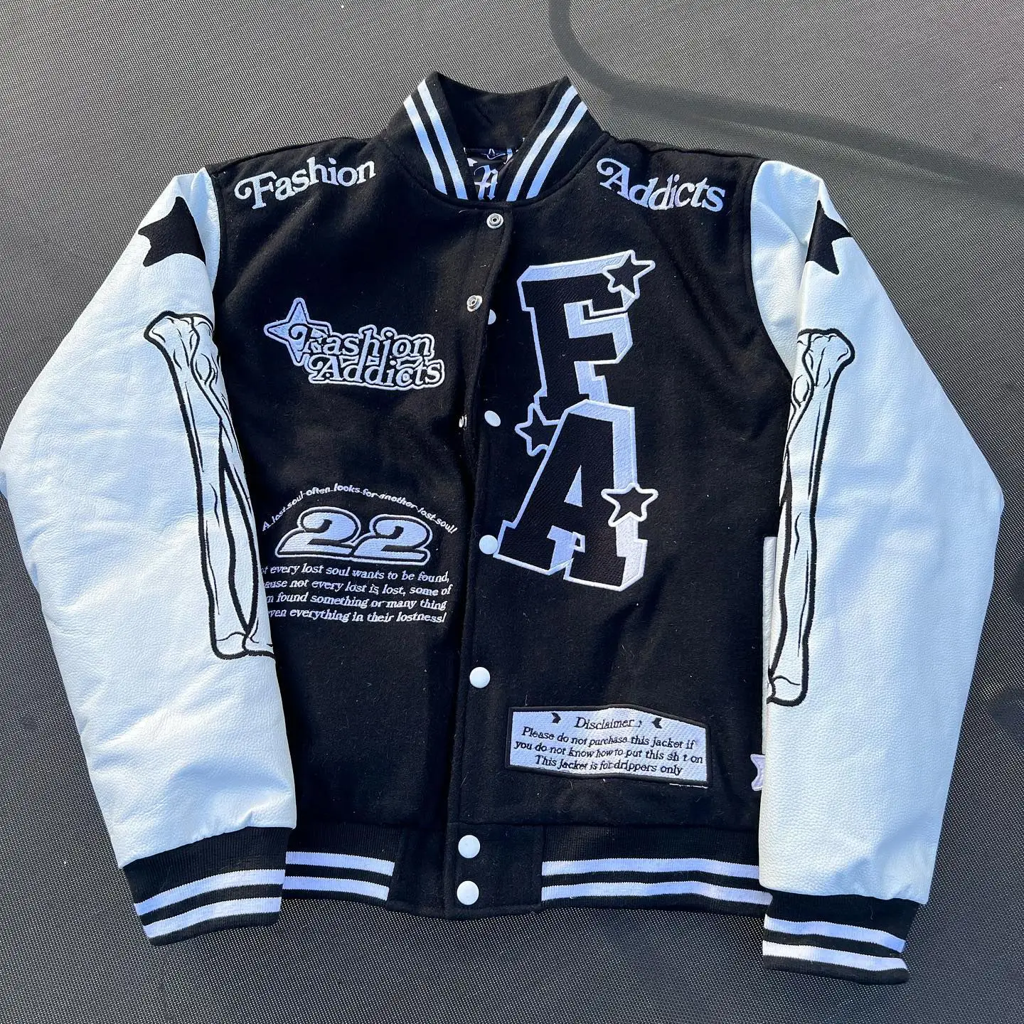 American-style sportswear street punk gothic skull print Y2K hip-hop casual sports cardigan Harajuku retro trendy clothing
