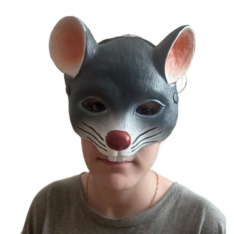 

Мягкая 3D-маска мыши из ЭВА, полумаска, милая маска животного, реквизит для косплея, маскарада, вечеринки, рейва, карнавала, Марди Гра