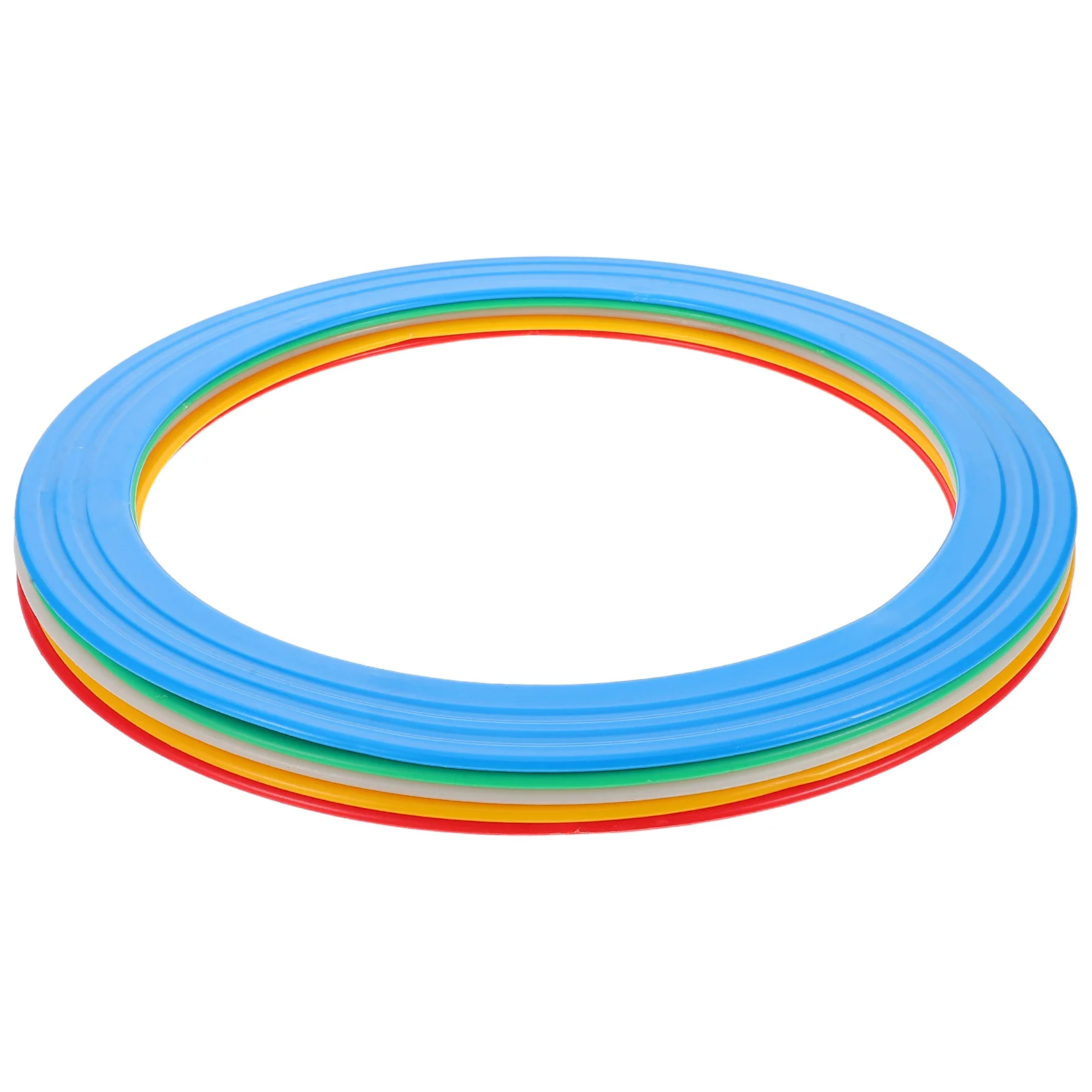 

5Pcs Juggling Rings Plastic Circus Hand Rings Balanced Lightweight for Acrobatic Performance Party Show Props Accessories