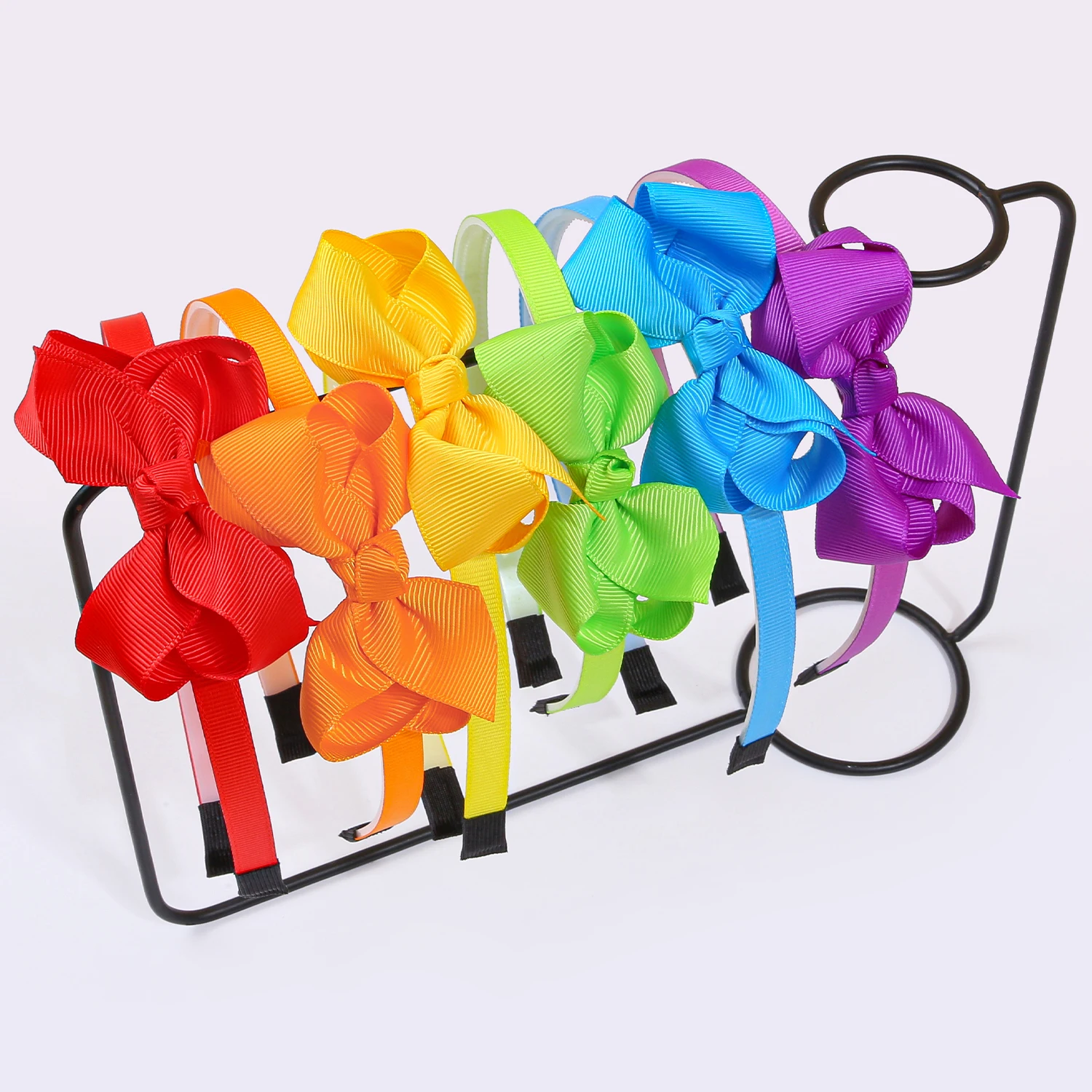 

12pcs Fashion Rainbow Hair Bows Headbands for Women Girls Pride Day Bows Hairbands Kids Party Hairhoop Cosplay Hair Accessories