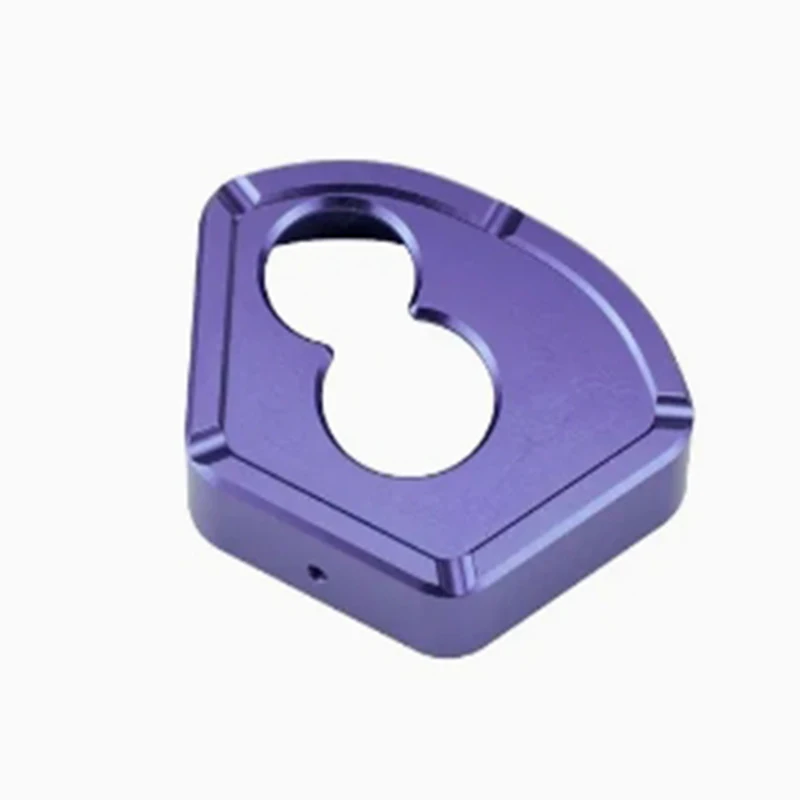CNC machined black anodized aluminum alloy industrial bracket engineering plastic special-shaped mount