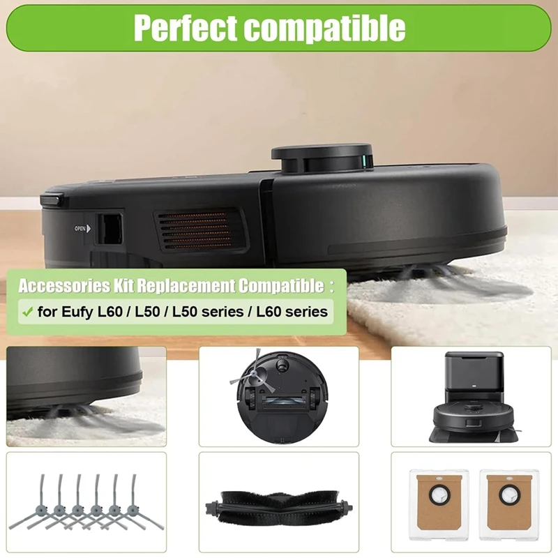 Jdzd para eufy l60/l60 ses/l50/l50 ses robô aspirador de pó escova lateral principal filtro hepa mop pano sacos poeira peças