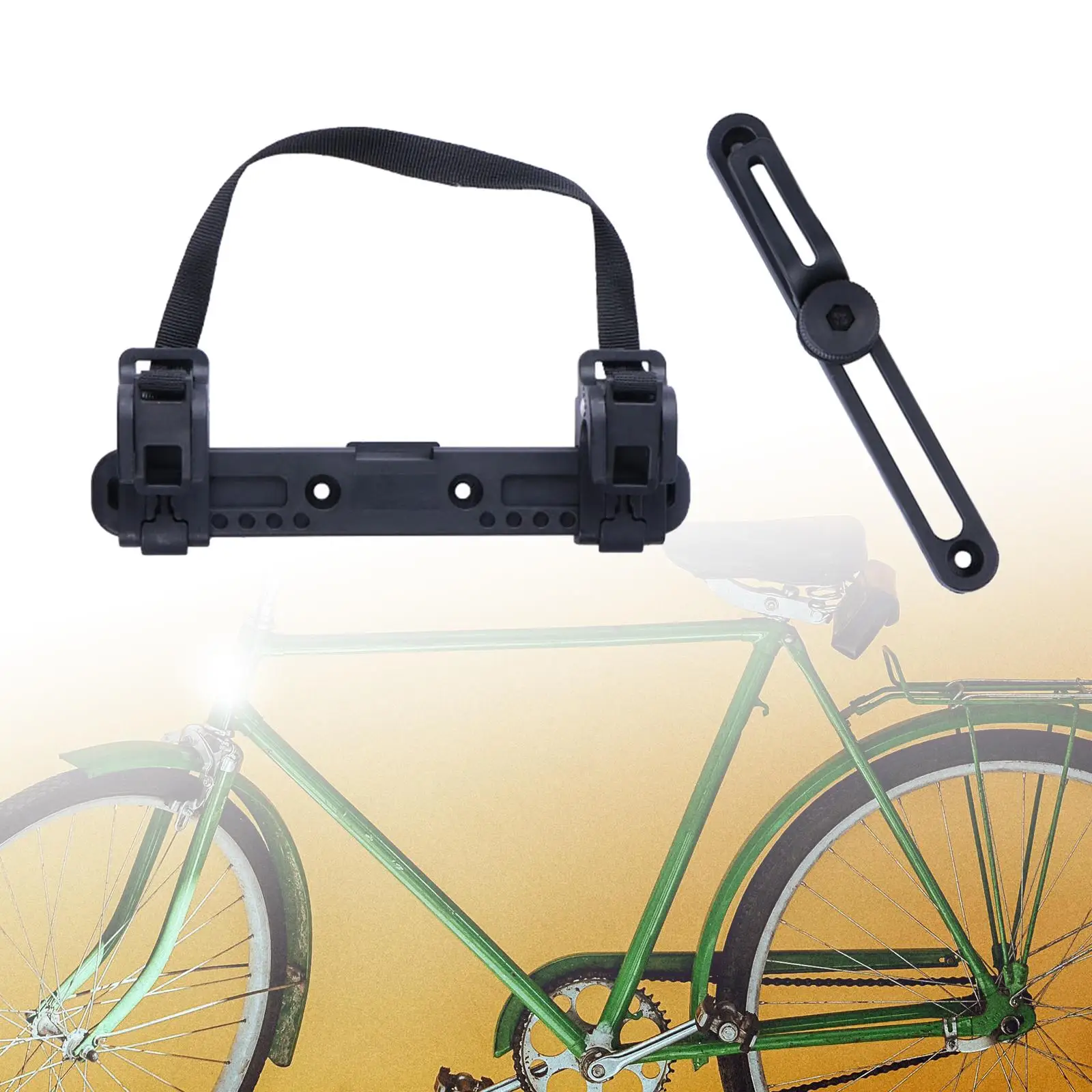 Bike Bag Buckle Mount Easy Installation Adjustable Portable Bicycle Side Bag Buckle for Cycling Mountain Bikes Accessories