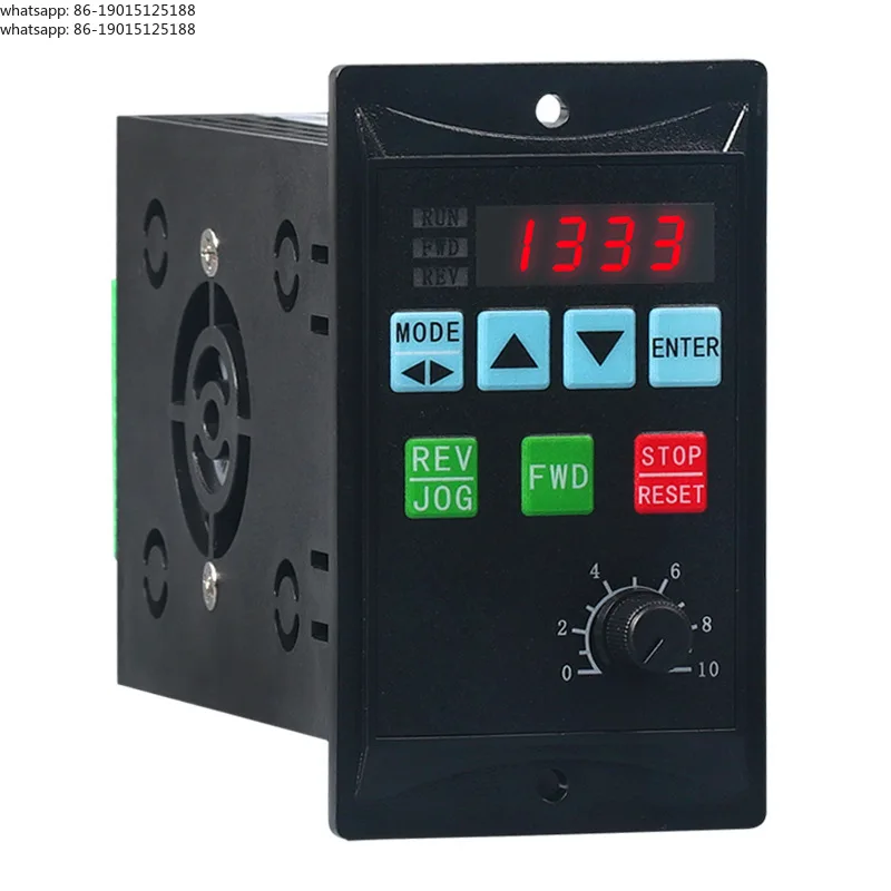 Simple inverter single-phase input 220V three-phase output fan water pump motor variable frequency governor 400W750W