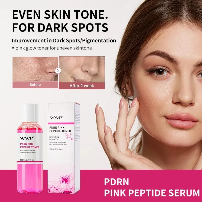 100 مل الببتيد الوردي PDRN منشط المياه ترطيب تونر الوجه ترطيب جوهر