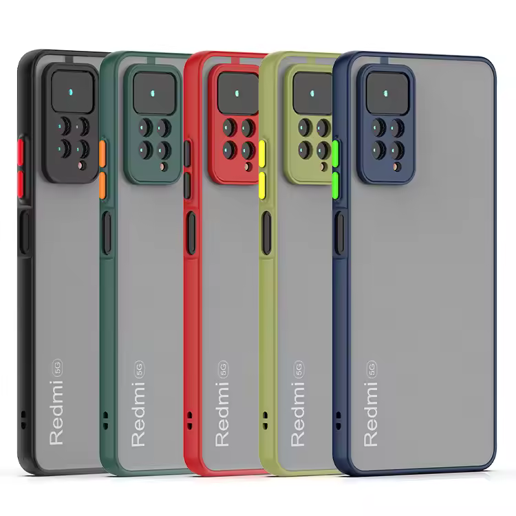 מקרה טלפון חסין shocky עבור xiaomi redmi 11 pro הערה 10 10 10 11 11 11 11 11 11 11 12 pro בתוספת pro רך מסגרת tpu קשה