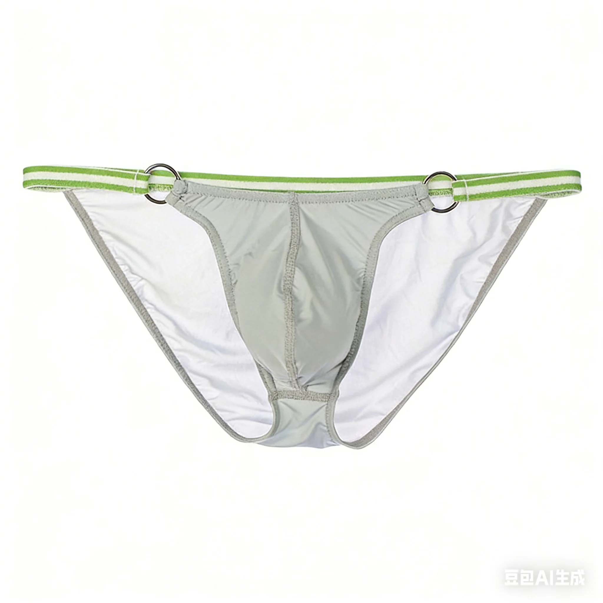 

Men's Bulge Briefs Gays Sexy Metal Ring Triangle Briefs Solid Color Hollow Out Nylon Breathable Sissy Low Rise U Pouch Underwear