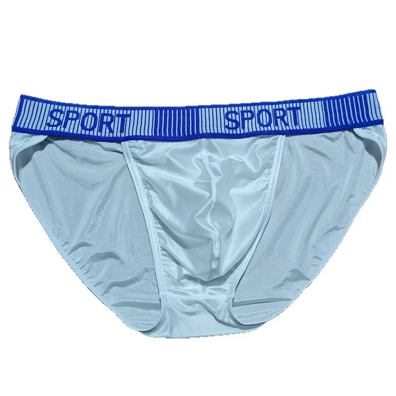 

Oil Glossy Satian Silky Brief for Men Sexy U Convex Pouch High Fork Tangas Mid Waist Elastic Lingerie Soft Soft Sleeping Panties
