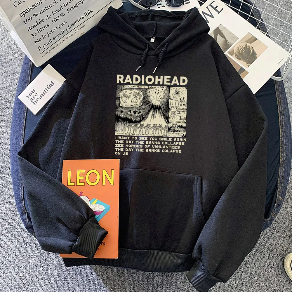 

Radiohead Graphic Hoodies Loose Breathable Sweatshirts Funny Cartoon Tops Harajuku Autumn Long Sleeve Hoody Men/women Clothing