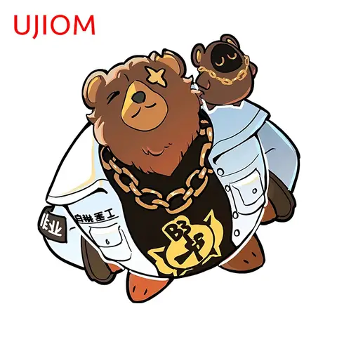 UJIOM 귀여운 벤 더 큰 젠리스 존 제로 벽 스티커, 사랑스러운 만화, 어린이 방 장식, 멋진 개성 욕실 장식