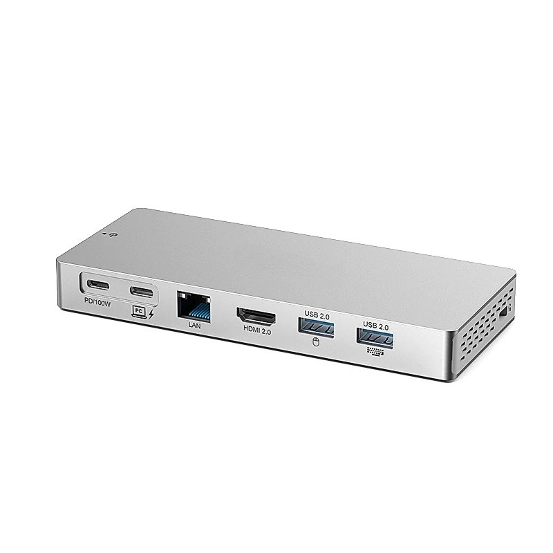 Desktop Type-C Docking Station 4K60Hz Gigabit Ethernet USB3.2 Laptop Adapter